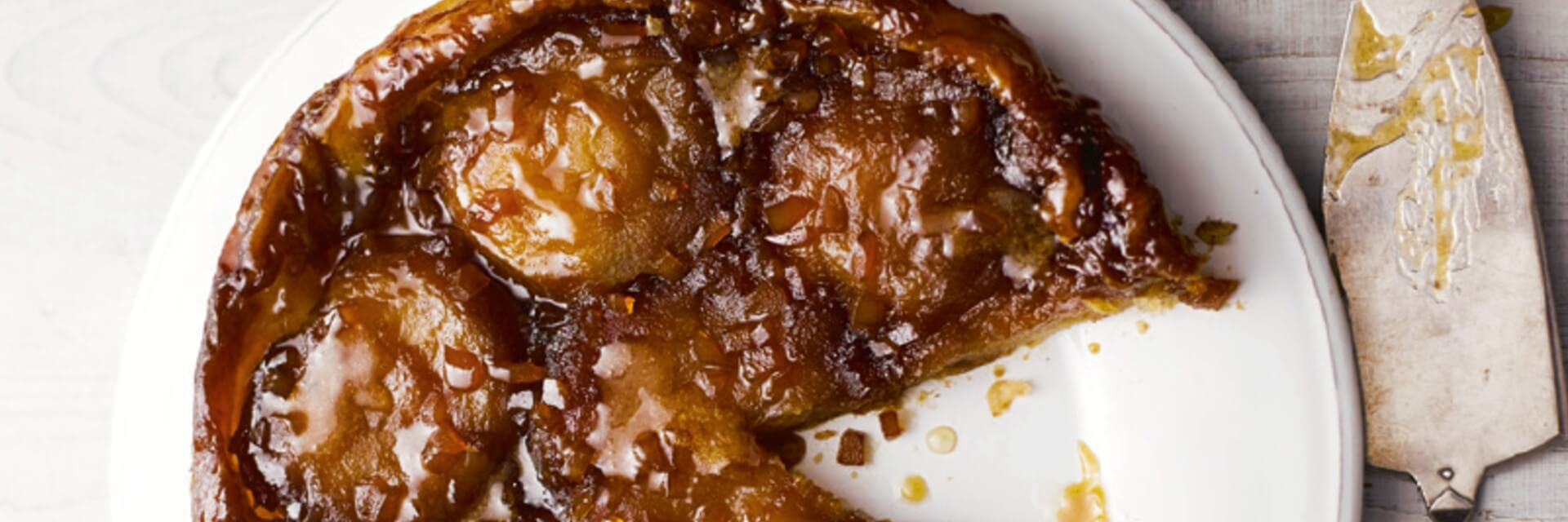 Apple and ginger tarte tatin banner