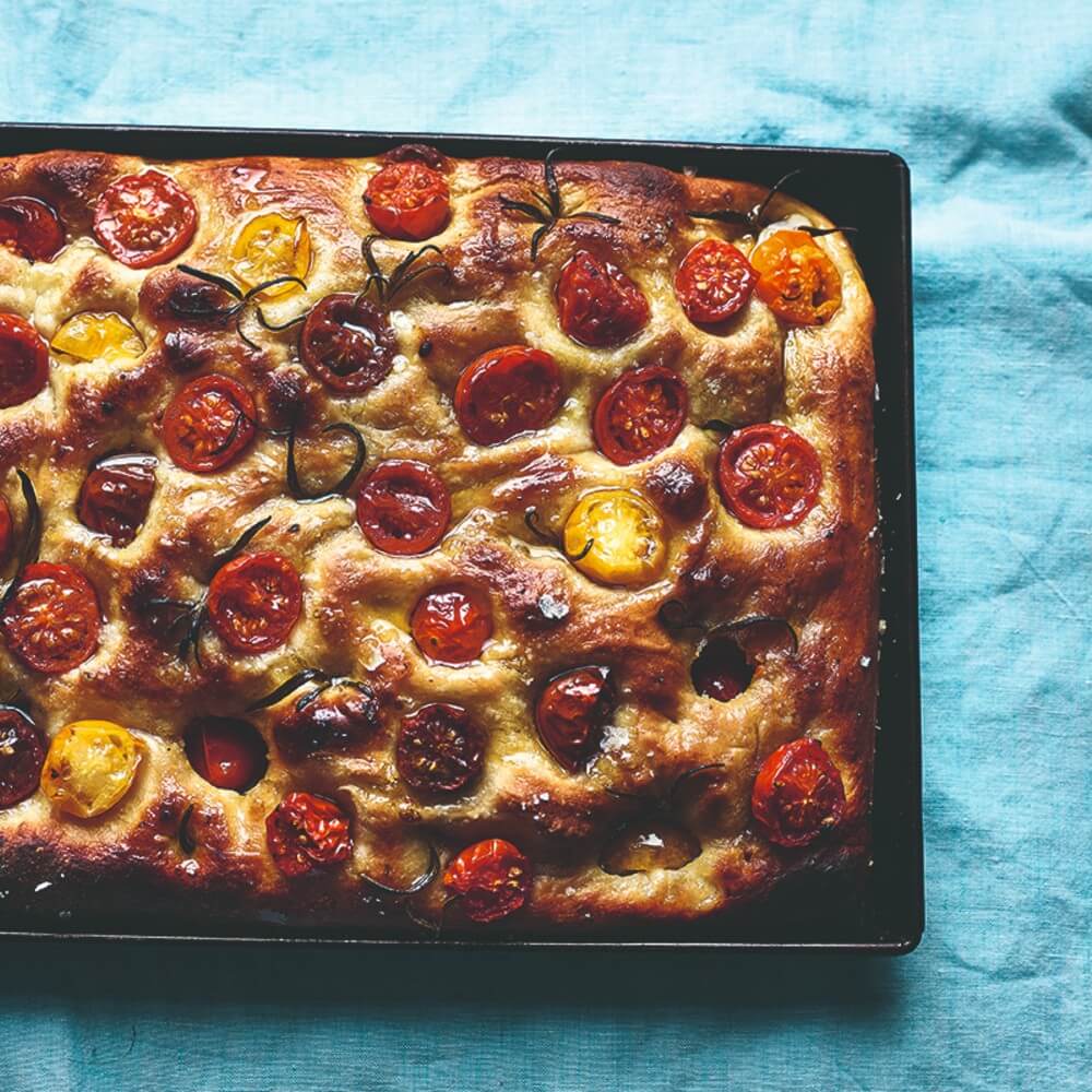 Cherry Tomato Foccacia featured