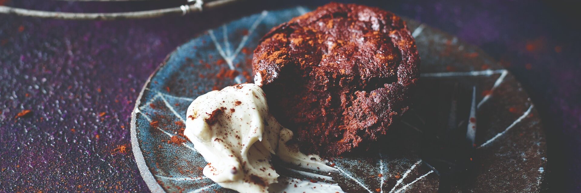 Chocolate beet brownie cups banner