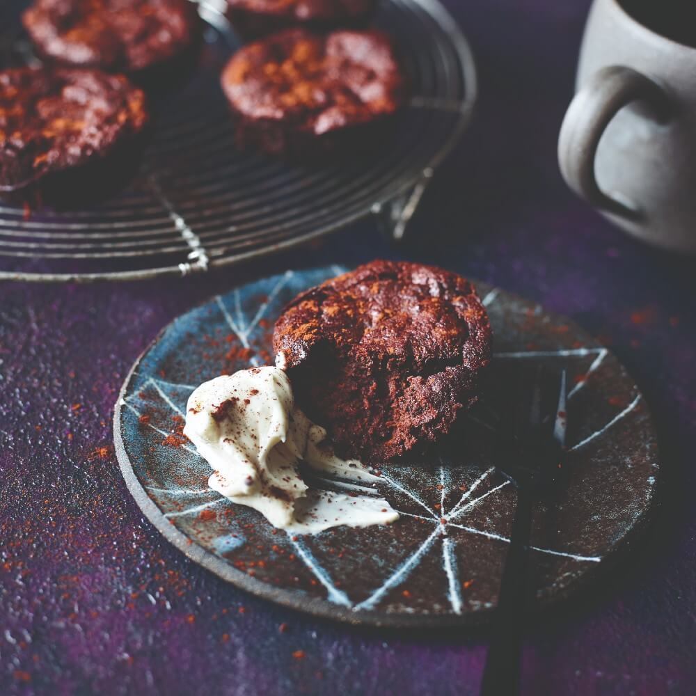 Chocolate beet brownie cups featured