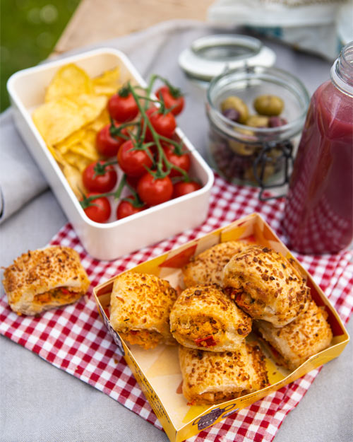 Feta & Red Pepper Rolls