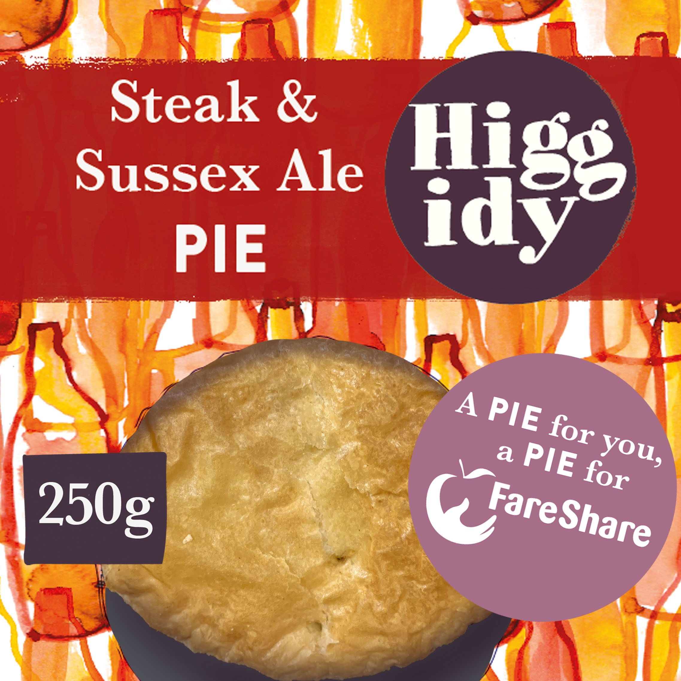 British Pie Week stickered pie