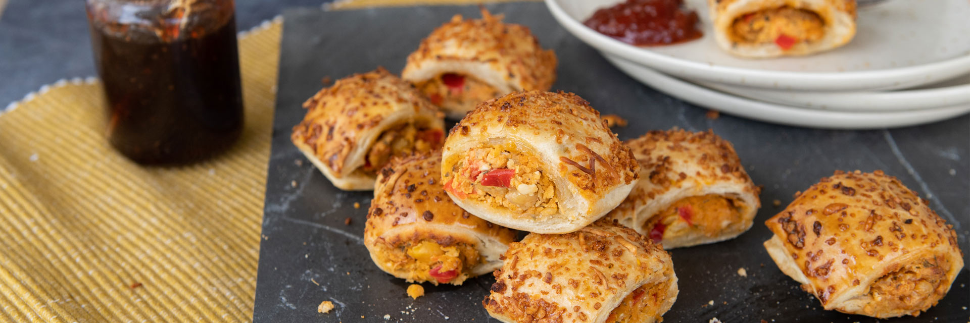 Feta & Red Pepper Rolls