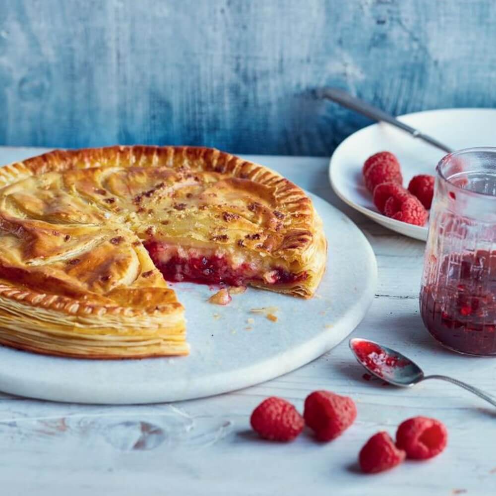 Raspberry Almond Pithivier featured