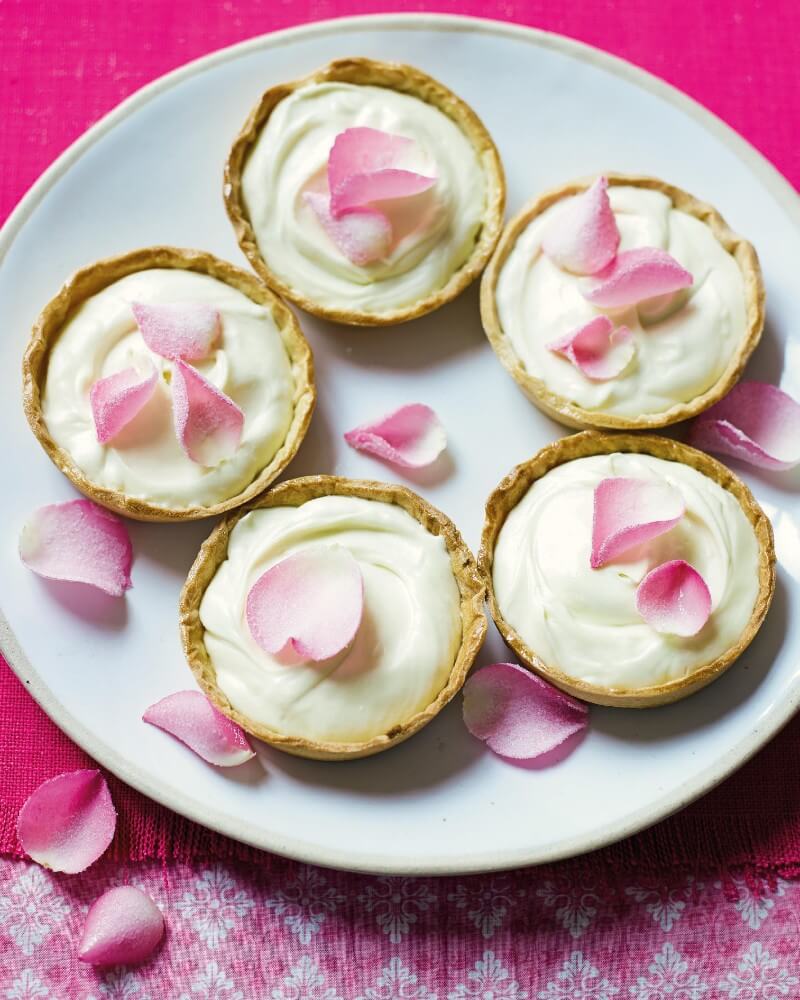 White chocolate tarts banner mobile