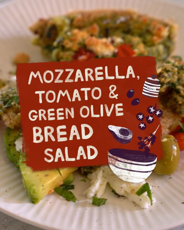 Who else loves a super simple mid-week dinner? 🙋

Our Spinach, Greek Feta & Roasted Red Pepper Quiche was made for lazy days. Why not pair it with our mouth-watering Mozzarella, Tomato & Green Olive Bread Salad for a flavour-packed combination that’s simple and tasty. 

Find it in stores at @sainsburys, @tescofood, @Waitrose and online @ocadouk and take a look at the recipe below ⬇️

Serves 2
Ingredients:
2 slices of sourdough bread, roughly torn
100ml olive oil
75g pitted green olives, halved
1 small bunch of mint, leaves picked
50g flaked almonds, toasted
1 teaspoon clear honey
1 avocado, stoned, peeled and sliced
300g mixed tomatoes, smaller ones sliced into halves and larger ones into wedges
125g good-quality mozzarella cheese
1 tablespoon good-quality balsamic vinegar
Salt and freshly ground black pepper

Method:
1. Preheat the oven to 220°C/200°C fan/Gas Mark 7. Toss the bread pieces in a shallow roasting tin with 2 tablespoons of the olive oil and sprinkle over a pinch of salt and a grinding of black pepper. Toast the bread for 15 minutes, turning the
pieces twice during this time, until it is crisp and golden.
2. Using a food processor or a stick blender, blitz half the olives with three-quarters of the mint, the almonds, honey and the remaining olive oil until you have a chunky sauce.
3. Arrange the avocado, tomatoes and toasted bread on a platter. Tear the mozzarella into pieces and scatter it over the salad, then drizzle over the green olive sauce. Scatter the remaining mint and olives over the top and drizzle with the balsamic vinegar.
